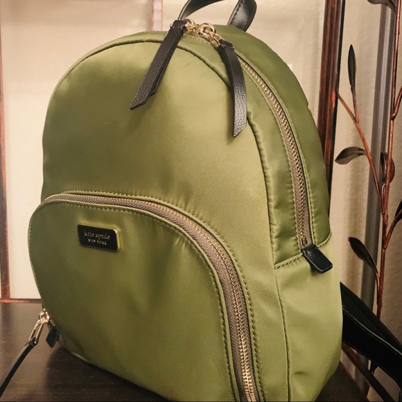 Kate Spade medium nylon backpack sapling green - Picture 2 of 7